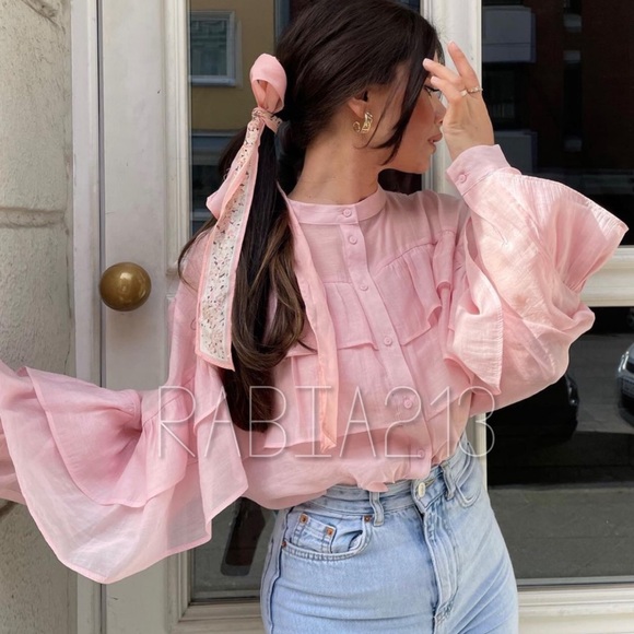 Zara Tops - ZARA ROMANTIC BLOUSE WITH RUFFLES